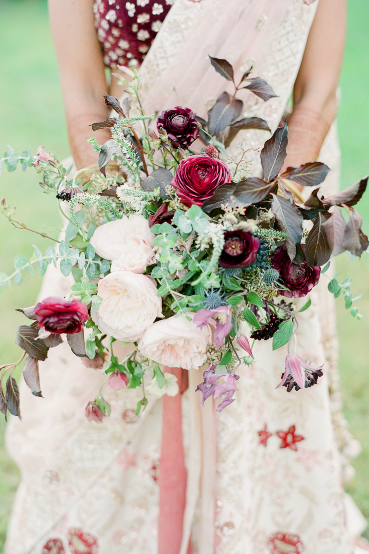 Bright Berry Colored Wedding Bouquet