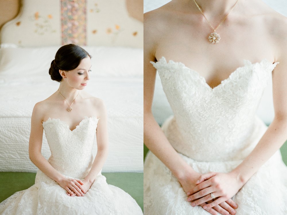 Bride getting ready at The Crosby Hotel