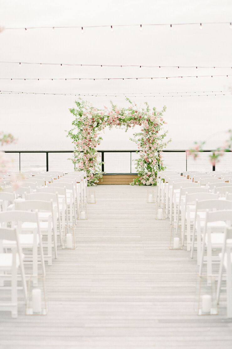 Blush and Mauve Floral Arch