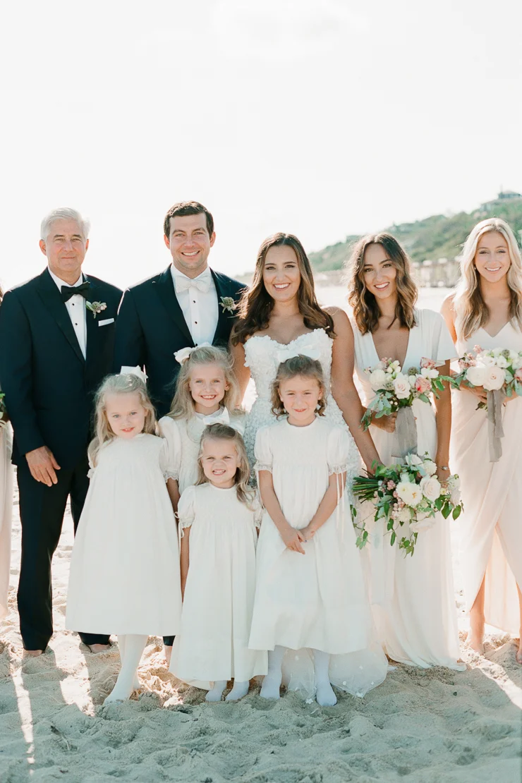 Bride and Flowers Girls Wedding Photos