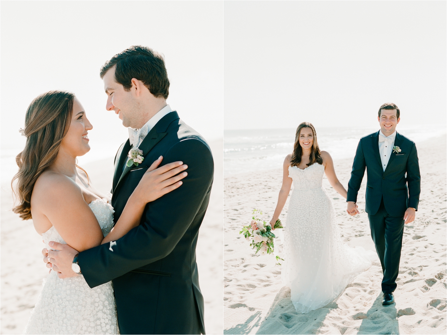 Bride and Groom Photos on Beach Gurney's Montauk