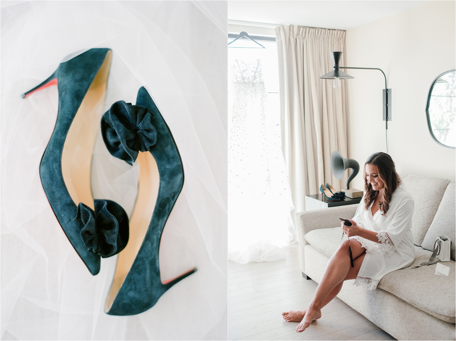 Navy Christian Louboutin Heels