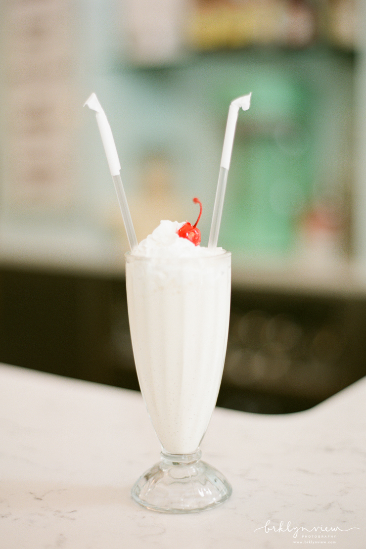 Vintage Ice Cream Soda Shop Engagement Session Photography